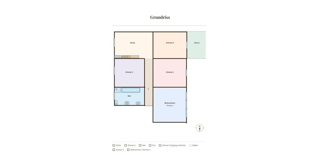 Etagenwohnung Northeim - 4 Zimmer, 80 m&sup2;, 550&euro; | Angebot:26502502