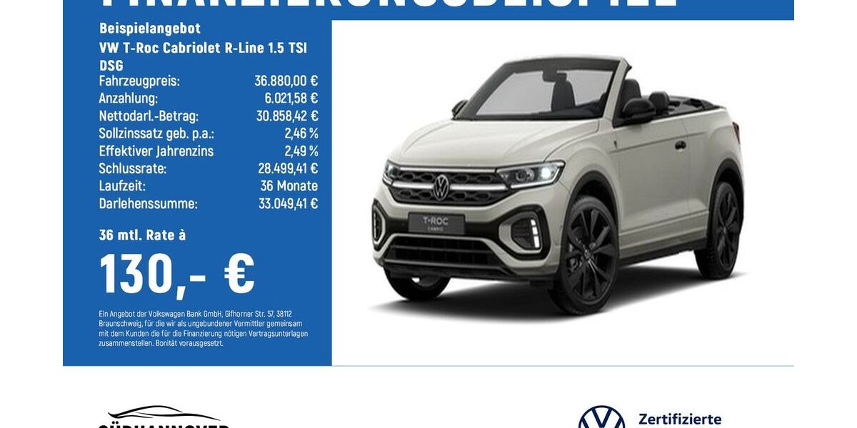 VW T-Roc 8.200 km 35.880 &euro; Göttingen 37081