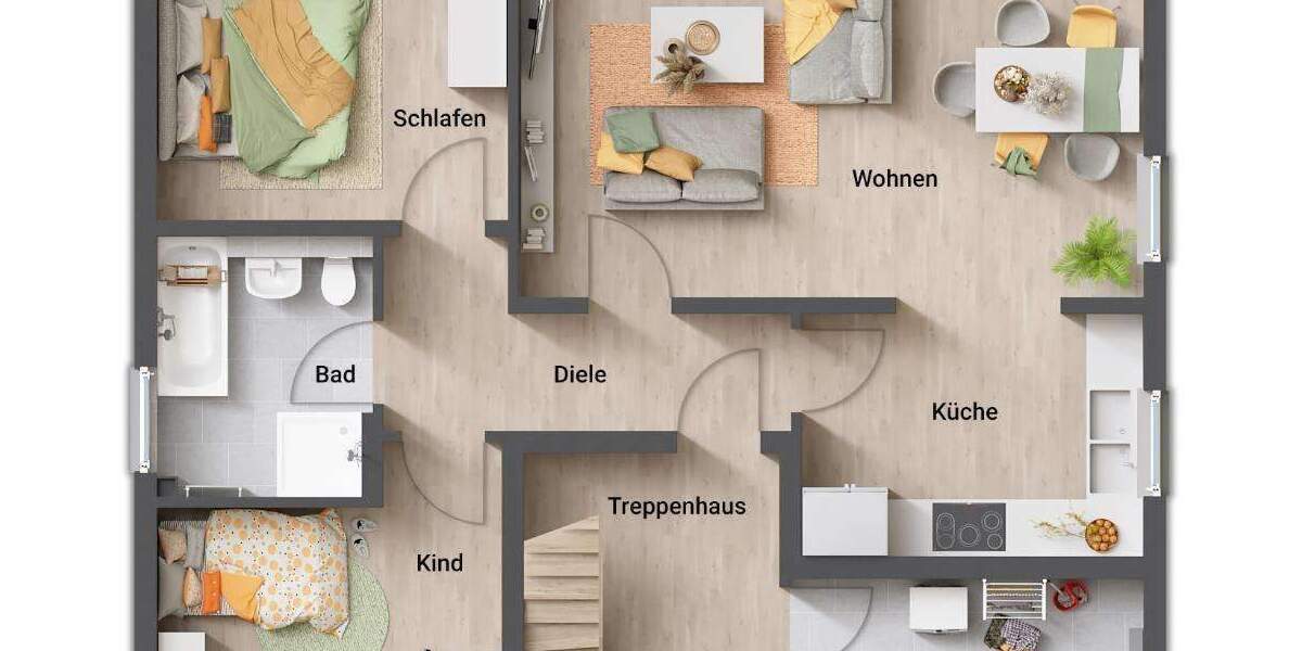 INKLUSIVE Grundstück: Ein Town & Country Haus, welches sich Ihren Lebensumständen anpasst in Hann... 4 zimmer