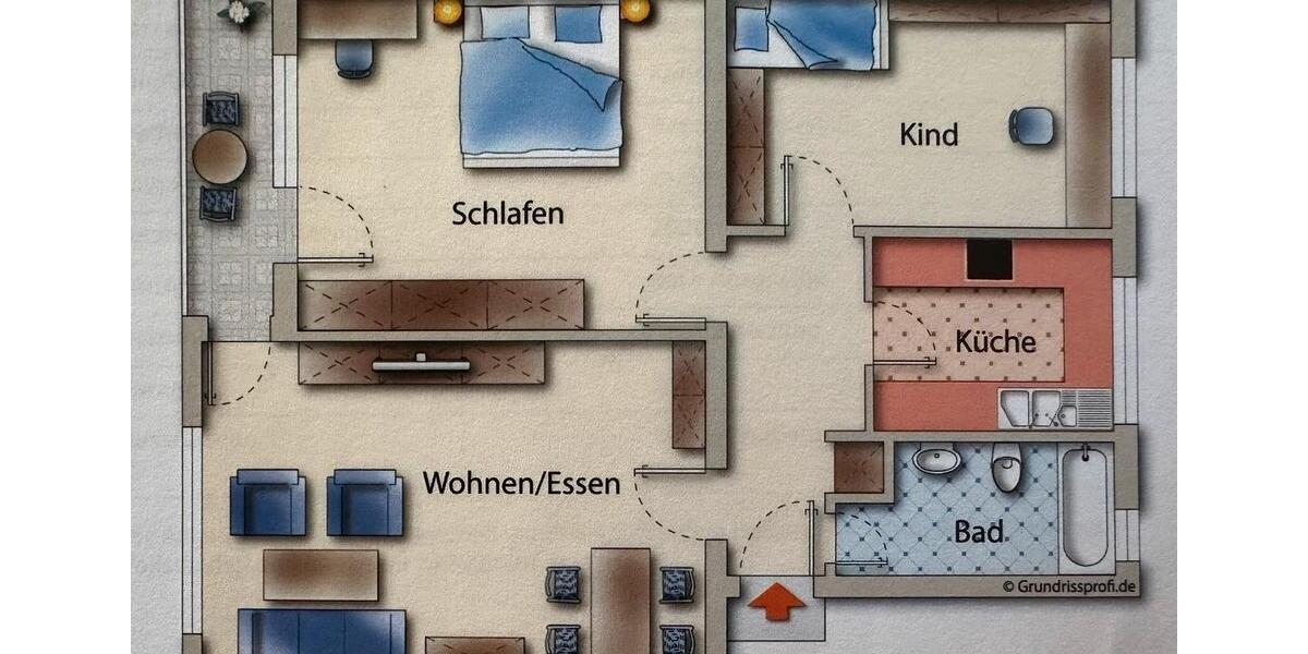 Dachgeschoßwohnung Göttingen Grone - 3 Zimmer, 80 m&sup2;, 980&euro; | Angebot:25613364