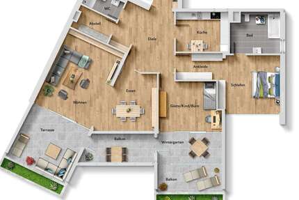 Wohnung Göttingen Oststadt - 4 Zimmer, 142 m&sup2;, 499.000&euro; | Angebot:25455573