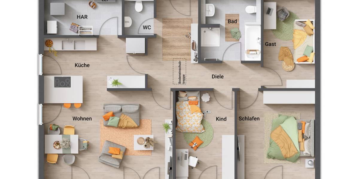 Bungalow Adelebsen - 5 Zimmer, 109 m&sup2;, 326.890&euro; | Angebot:25738090