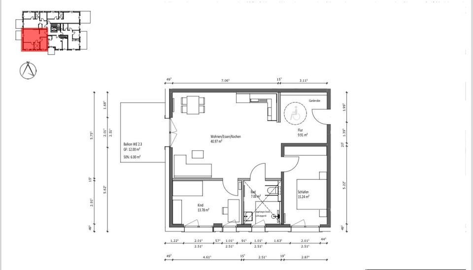 Erdgeschoßwohnung Friedland - 3 Zimmer, 93 m&sup2;, 469.000&euro; | Angebot:25304099