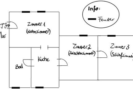 Wohnung Göttingen Grone - 3 Zimmer, 50 m&sup2;, 475&euro; | Angebot:25342871