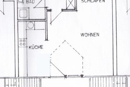 Charmante 1-Zimmer-Wohnung mit großem Süd-Balkon in Seeburg 1 zimmer
