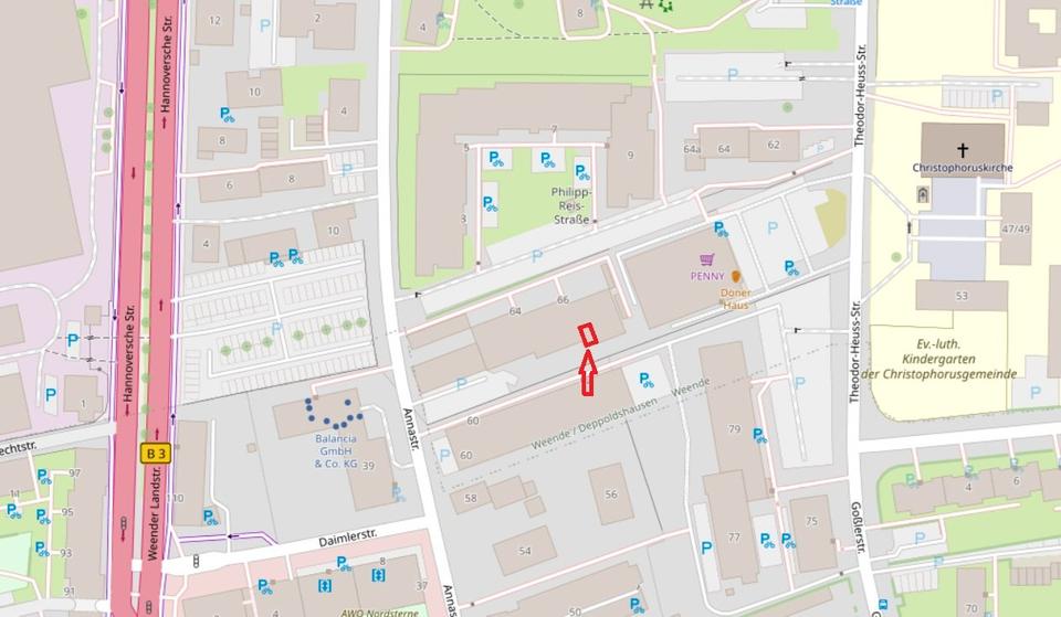 Etagenwohnung Göttingen Nordstadt - 1 Zimmer, 24 m&sup2;, 95.500&euro; | Angebot:26136054