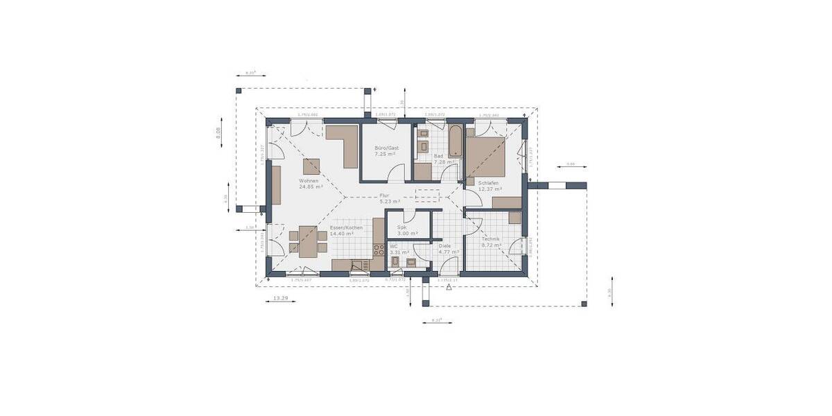 Bungalow Witzenhausen Unterrieden - 3 Zimmer, 91 m&sup2;, 361.928&euro; | Angebot:26929734