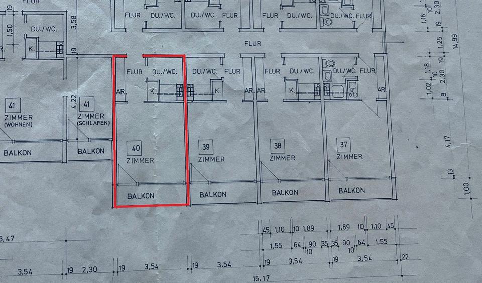 Etagenwohnung Göttingen Nordstadt - 1 Zimmer, 24 m&sup2;, 95.500&euro; | Angebot:26136054