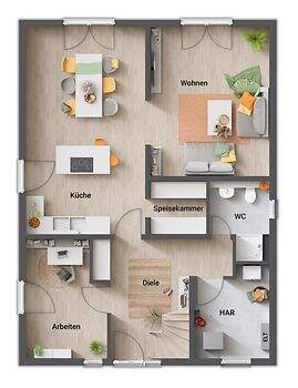 Einfamilienhaus Bad Sooden-Allendorf Allendorf - 4 Zimmer, 129 m&sup2;, 256.950&euro; | Angebot:25737923