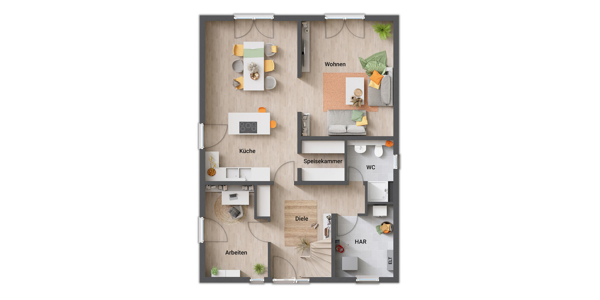 Einfamilienhaus Neu-Eichenberg Marzhausen - 4 Zimmer, 153 m&sup2;, 338.690&euro; | Angebot:26435830