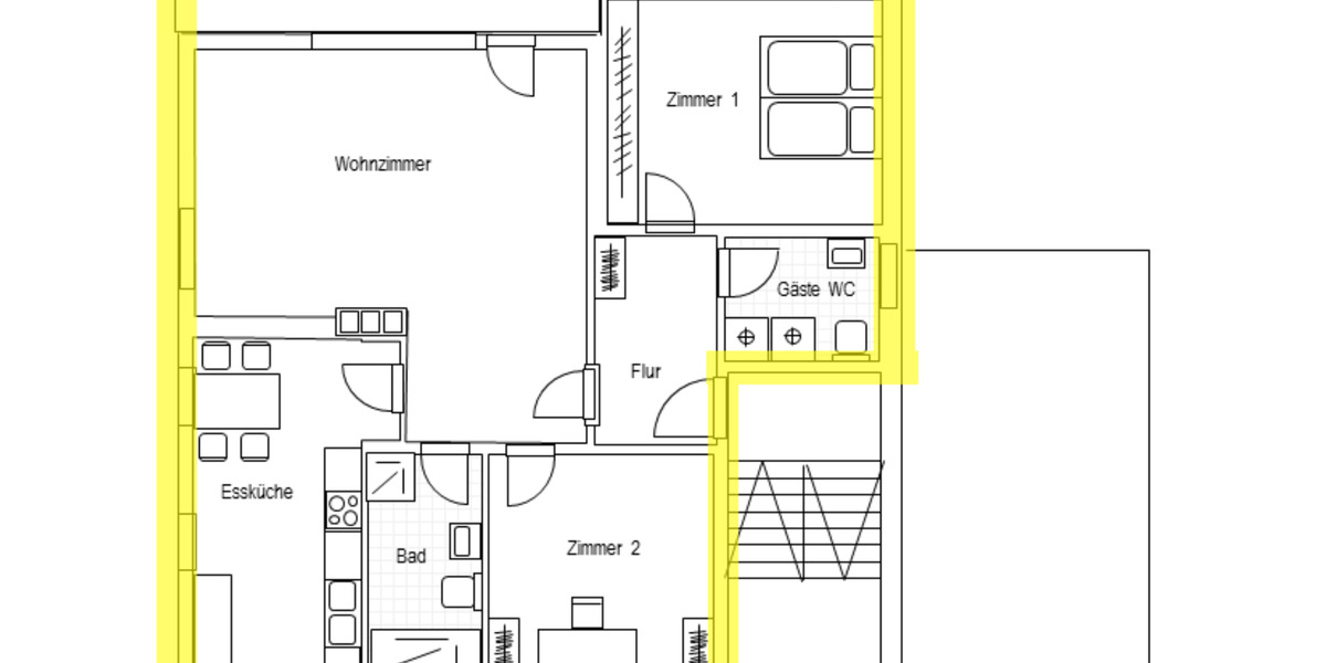 Erdgeschoßwohnung Göttingen Oststadt - 3 Zimmer, 107 m&sup2;, 1.190&euro; | Angebot:25805426