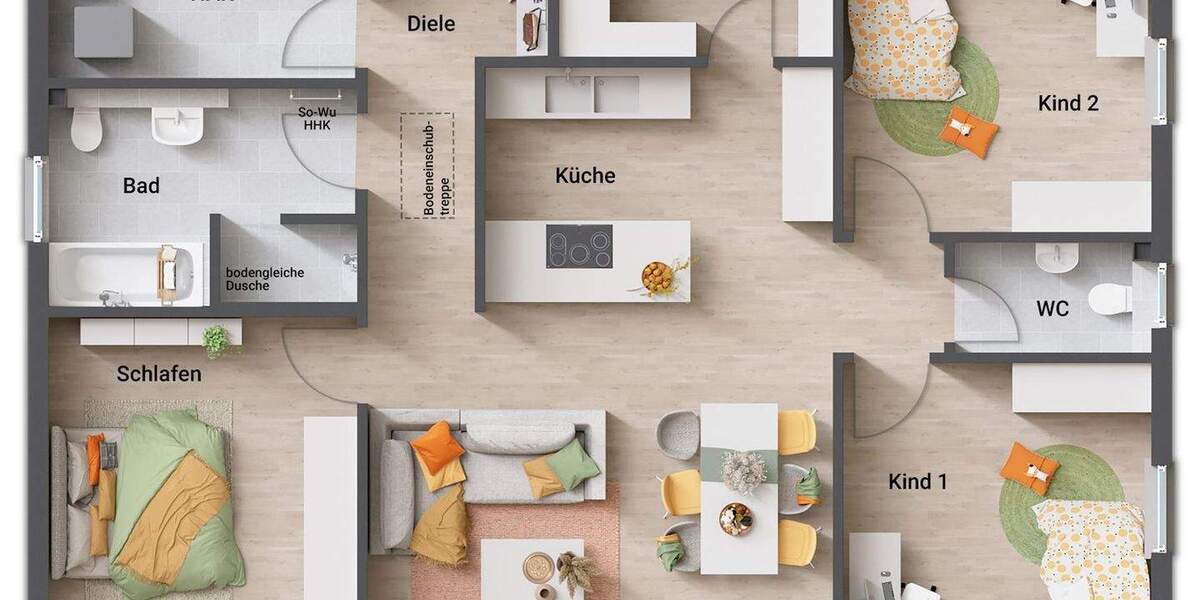 Bungalow Adelebsen - 5 Zimmer, 109 m&sup2;, 326.890&euro; | Angebot:25738090