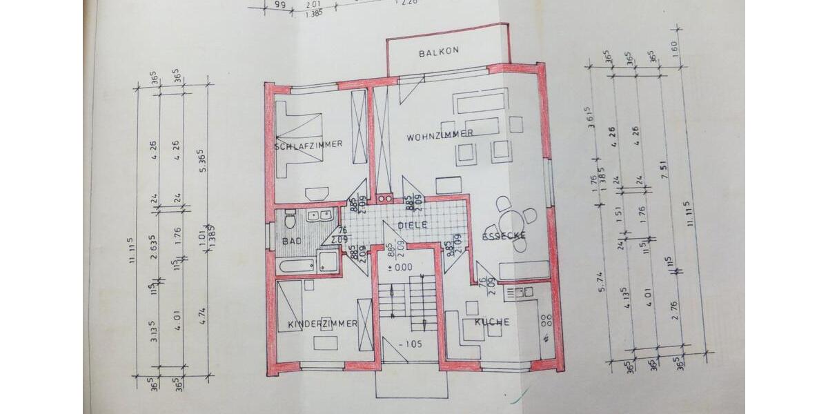Etagenwohnung Duderstadt - 3 Zimmer, 94 m&sup2;, 695&euro; | Angebot:26429400
