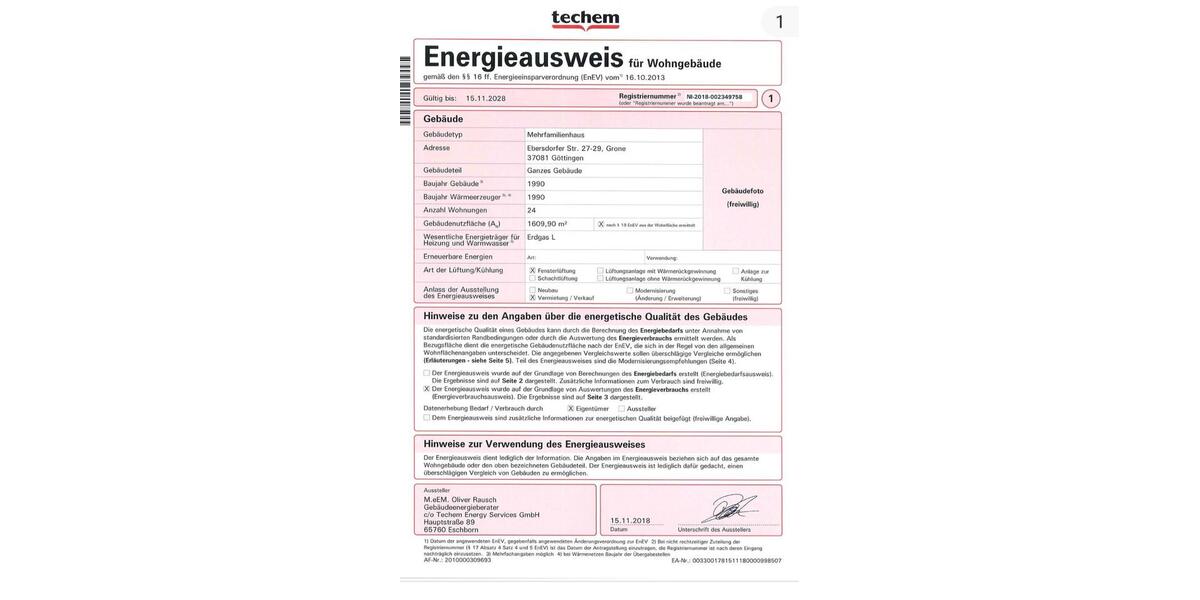 Etagenwohnung Göttingen Grone - 2 Zimmer, 45 m&sup2;, 129.000&euro; | Angebot:27208823