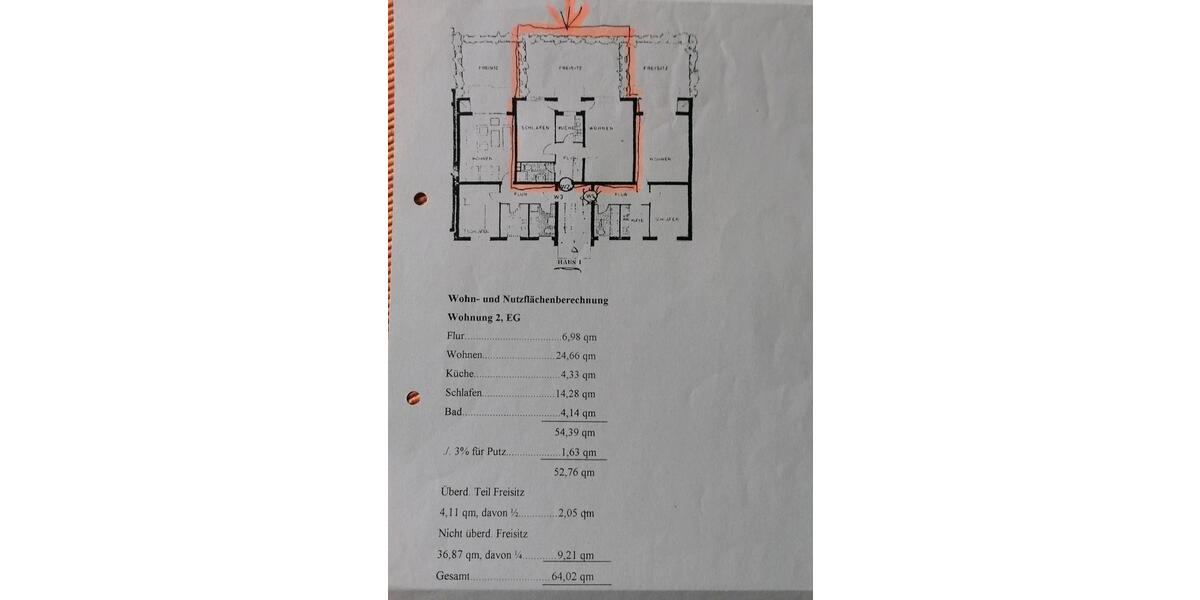 Hochparterre Göttingen Roringen - 2 Zimmer, 64 m&sup2;, 175.000&euro; | Angebot:25869260