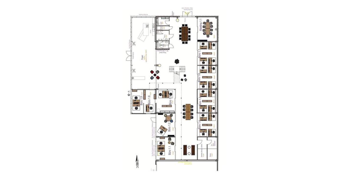 Exklusive, möblierte Bürofläche - Teilbar! 3 zimmer