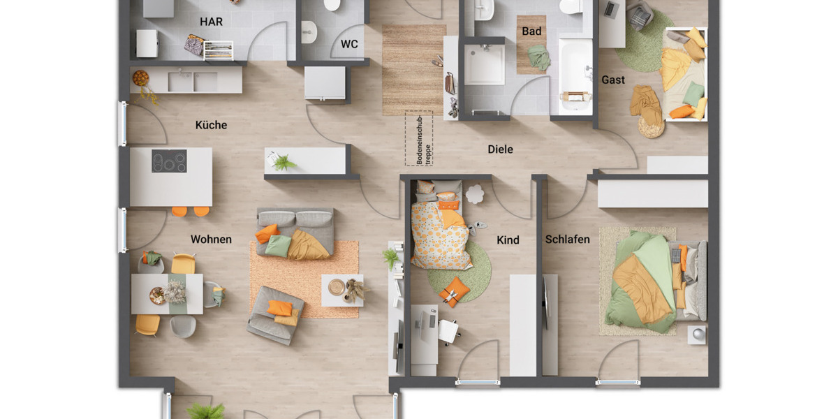 Bungalow Adelebsen - 5 Zimmer, 109 m&sup2;, 326.890&euro; | Angebot:25738090