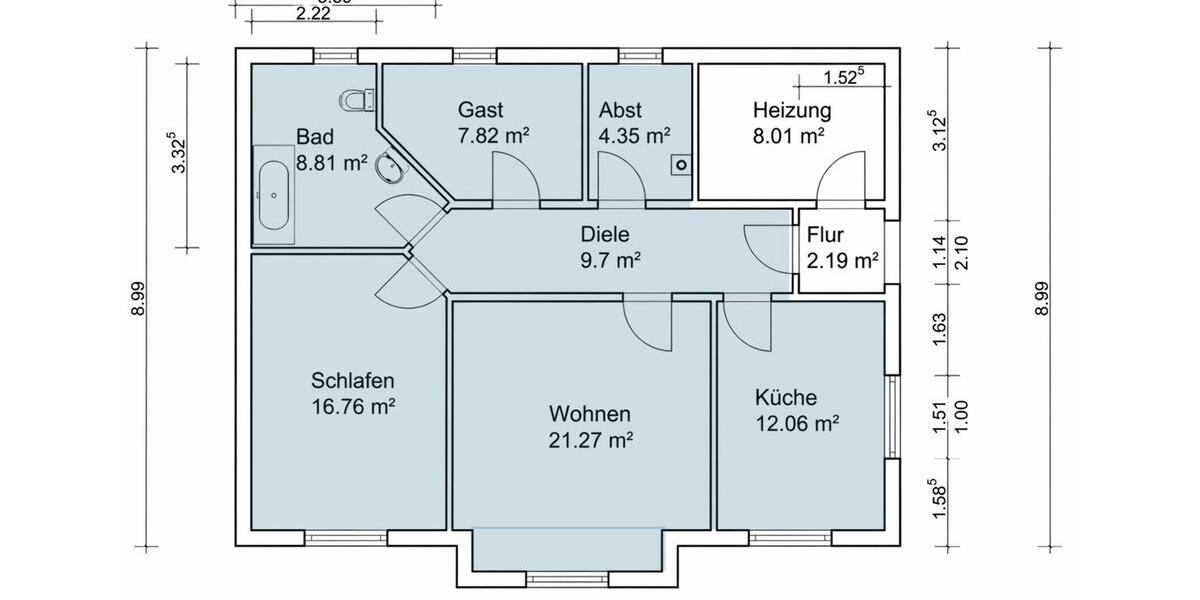 Etagenwohnung Ebergötzen - 2.5 Zimmer, 82 m&sup2;, 730&euro; | Angebot:26676464