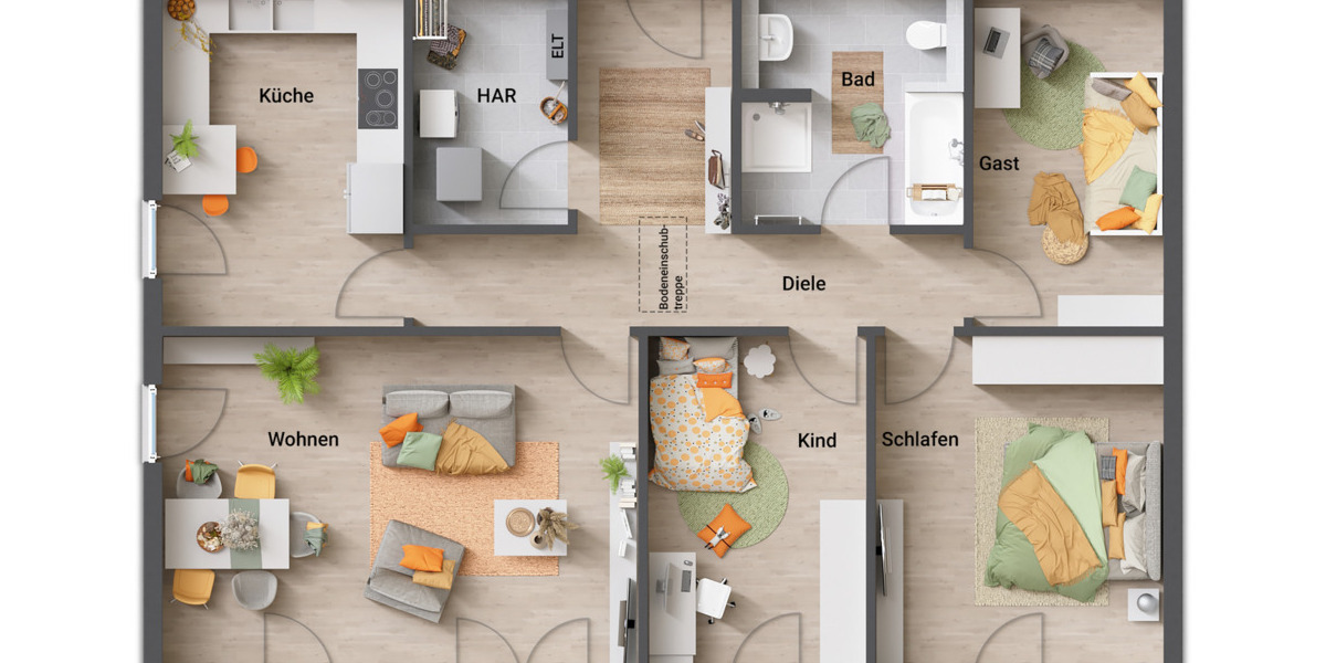 Bungalow Adelebsen - 5 Zimmer, 109 m&sup2;, 326.890&euro; | Angebot:25738090