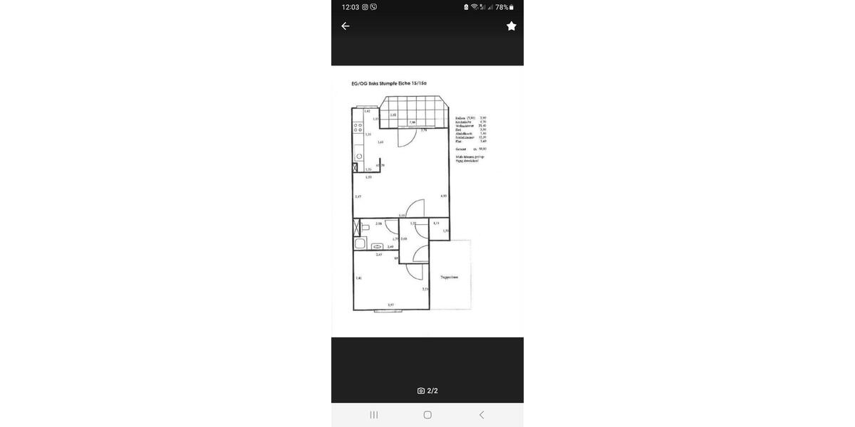 Erdgeschoßwohnung Göttingen Roringen - 2 Zimmer, 50 m&sup2;, 840&euro; | Angebot:26662520