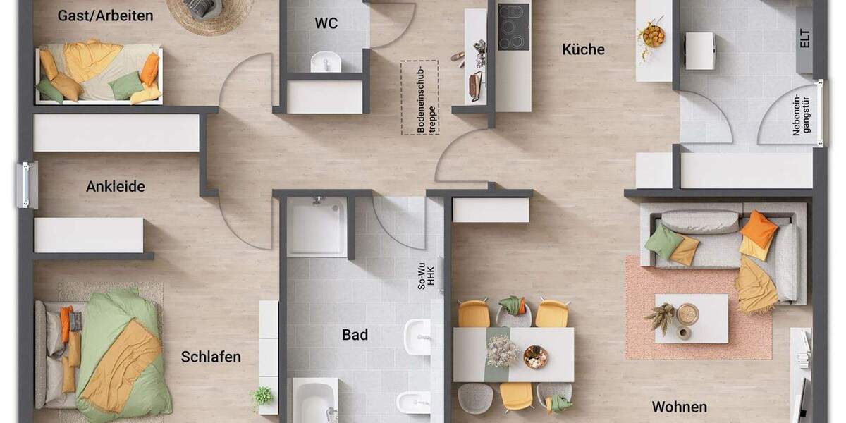 Bungalow Adelebsen - 5 Zimmer, 109 m&sup2;, 326.890&euro; | Angebot:25738090