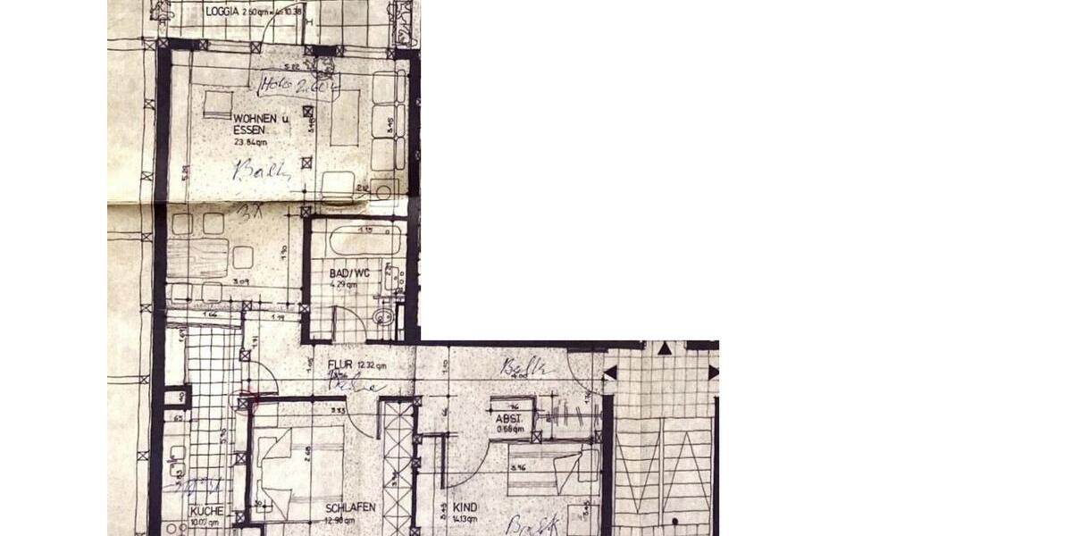 Etagenwohnung Northeim - 3 Zimmer, 82 m&sup2;, 680&euro; | Angebot:26101552
