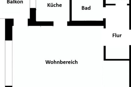 1-Zimmer Wohnung, möblierte, in der Oststadt 1 zimmer