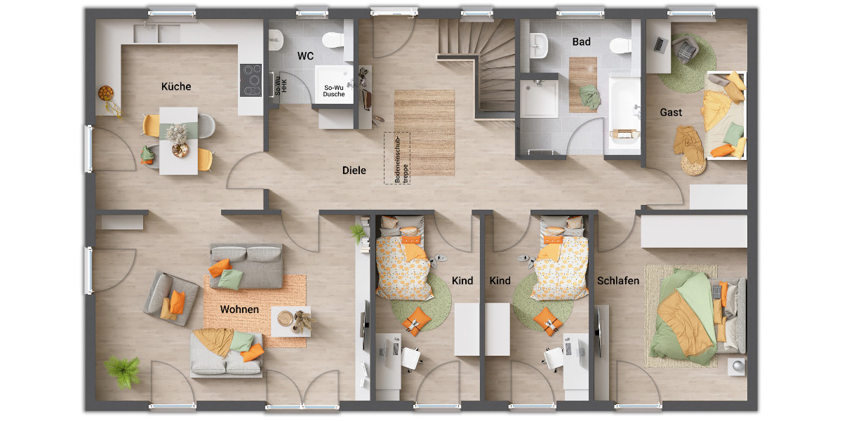 Bungalow Gleichen Bremke - 6 Zimmer, 130 m&sup2;, 271.290&euro; | Angebot:25700391