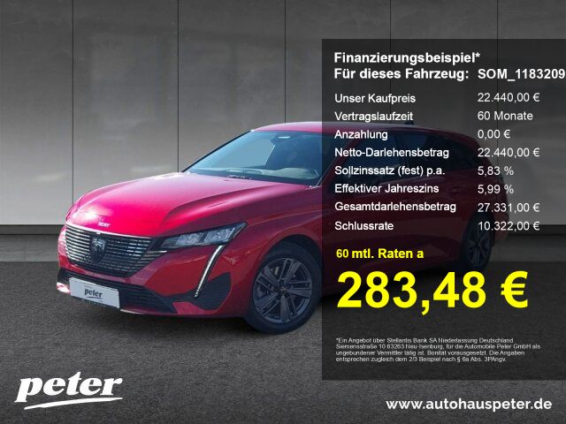 Peugeot 308 19.500 km 22.440 € Osterode 37520