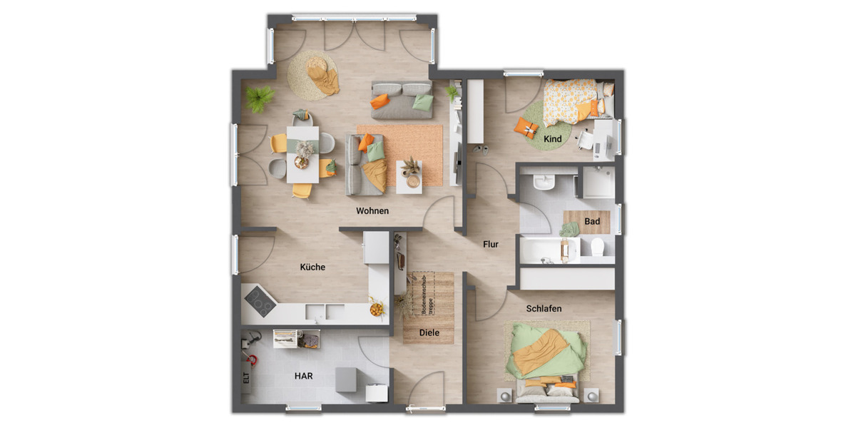 Bungalow Moringen - 4 Zimmer, 90 m&sup2;, 217.950&euro; | Angebot:25691756