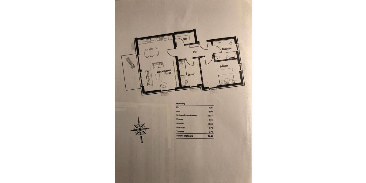 Etagenwohnung Duderstadt - 3 Zimmer, 85 m&sup2;, 910&euro; | Angebot:26431851