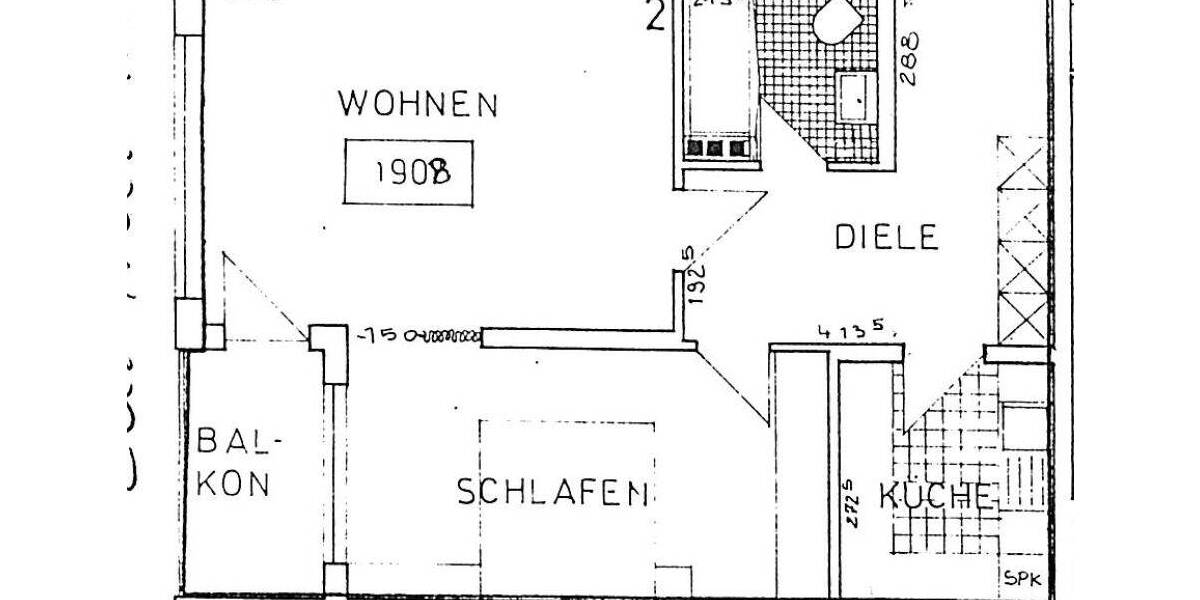 Etagenwohnung Göttingen Weende - 2 Zimmer, 61 m&sup2;, 149.000&euro; | Angebot:26092660