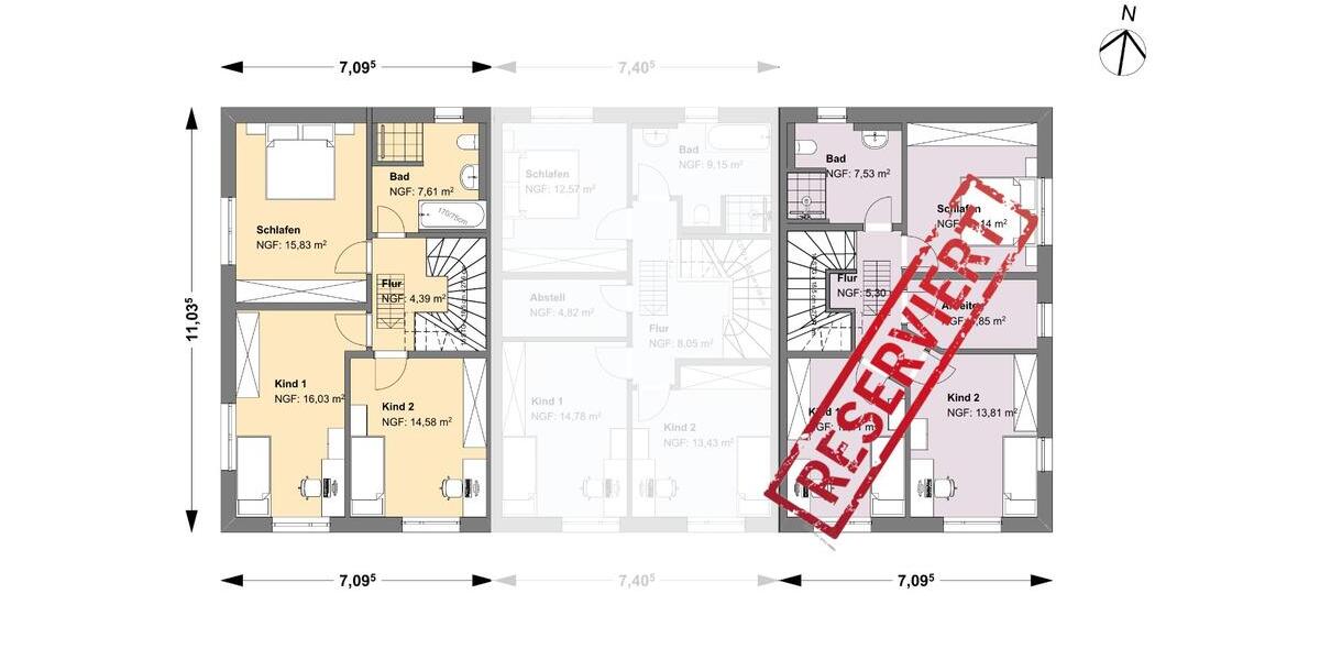 Reihenhaus Rosdorf - 5 Zimmer, 127 m&sup2;, 553.000&euro; | Angebot:27126831