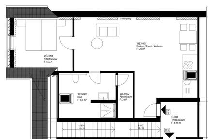 Neubau Wohnung im Obergeschoss 2 zimmer