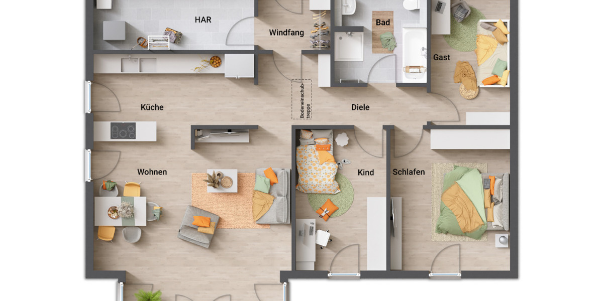 Der Bungalow mit dem charmanten Walmdach - stufenlos glücklich sein in Duderstadt OT Hilkerode 5 zimmer