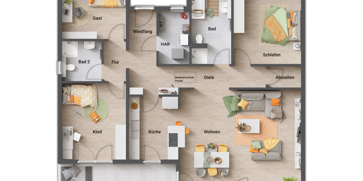 Bungalow Neu-Eichenberg Marzhausen - 6 Zimmer, 138 m&sup2;, 327.600&euro; | Angebot:25986293