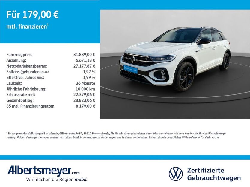 VW T-Roc 15.306 km 31.889 € Leinefelde-Worbis/DE 37327