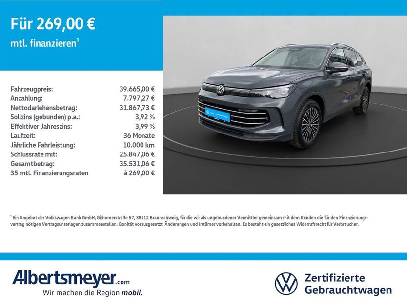 VW Tiguan 25.528 km 38.758 € Leinefelde-Worbis/DE 37327