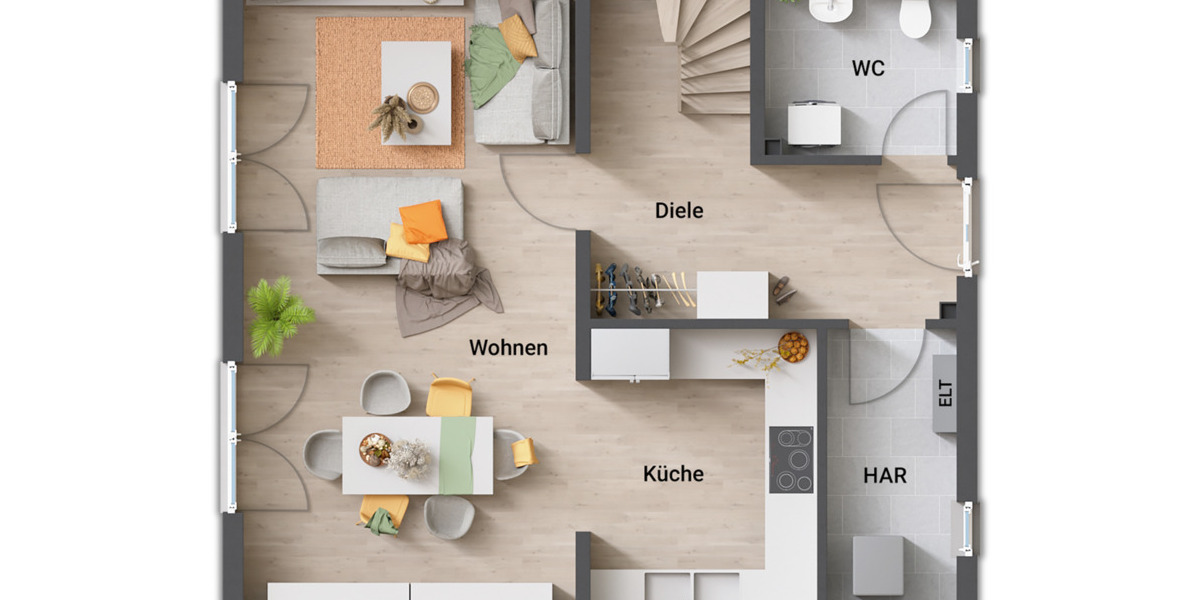 Einfamilienhaus Adelebsen - 4 Zimmer, 114 m&sup2;, 288.276&euro; | Angebot:25738050