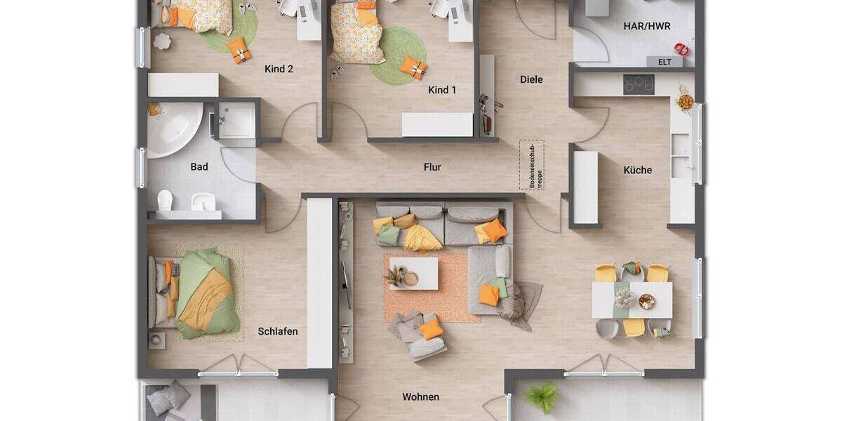 Bungalow Neu-Eichenberg Marzhausen - 6 Zimmer, 138 m&sup2;, 327.600&euro; | Angebot:25986293