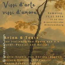 Vissi d‘arte, vissi d‘amore 21.11.2026 Klosterkirche Nikolausberg