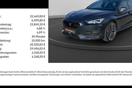 Cupra Leon 24.322 km 32.449 € Leinefelde-Worbis/DE 37327