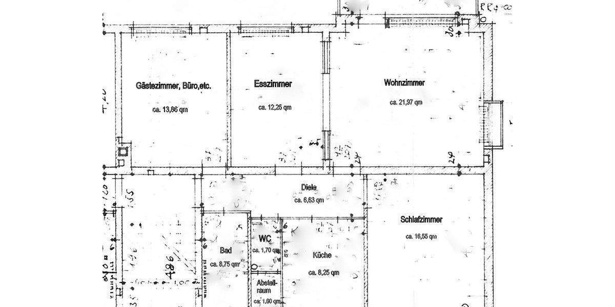 Etagenwohnung Northeim - 4 Zimmer, 86 m&sup2;, 650&euro; | Angebot:25476550