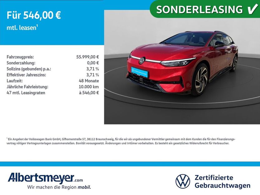 VW ID.7 15.330 km 55.999 € Leinefelde-Worbis/DE 37327