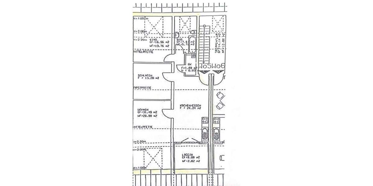 Etagenwohnung Northeim Hillerse - 3 Zimmer, 78 m&sup2;, 180.000&euro; | Angebot:25706585