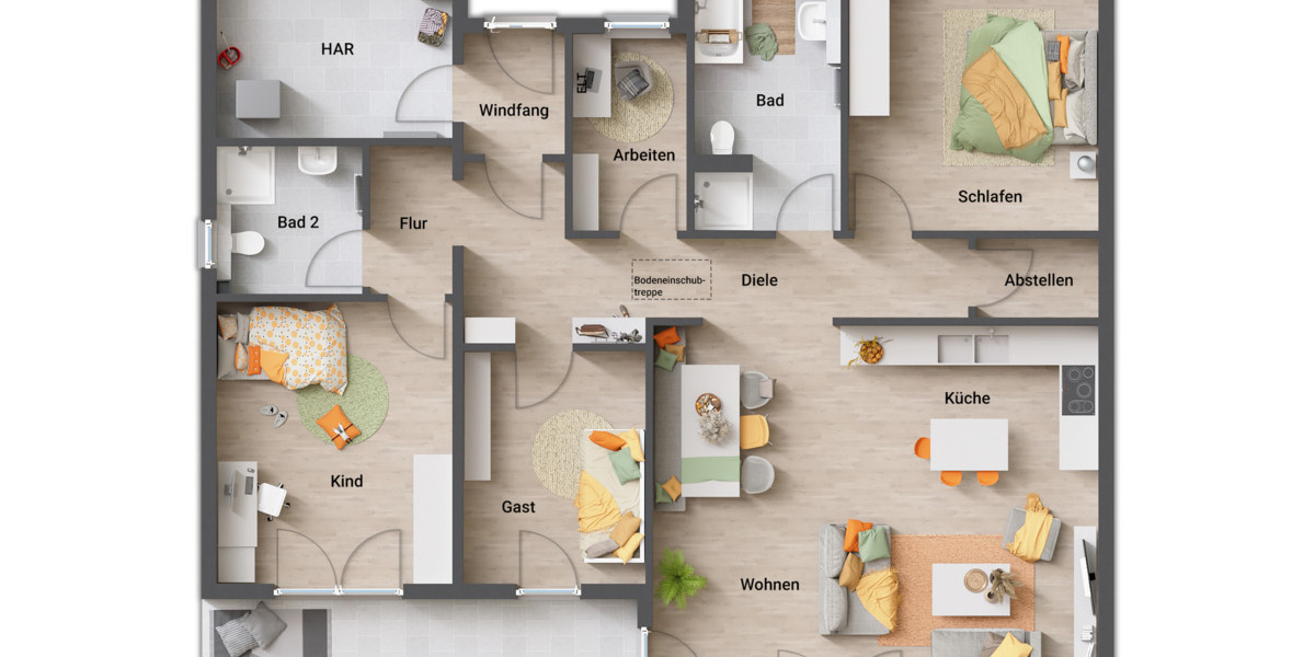 Bungalow Neu-Eichenberg Marzhausen - 6 Zimmer, 138 m&sup2;, 327.600&euro; | Angebot:25986293