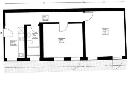 Wohnung Göttingen Innenstadt - 2 Zimmer, 49 m&sup2;, 750&euro; | Angebot:26388642