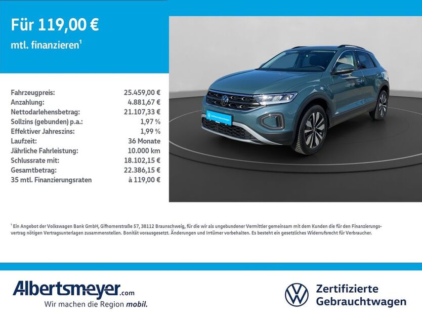 VW T-Roc 14.781 km 25.459 € Leinefelde-Worbis/DE 37327