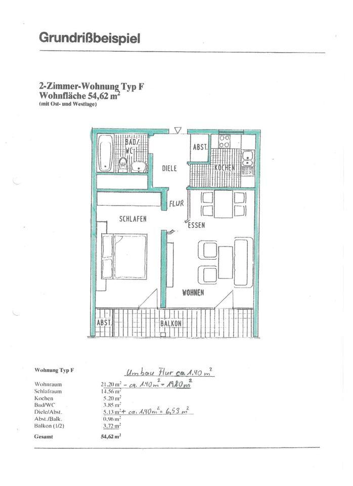 Iduna-Zentrum: 2-Zimmer-Wohnung bezugsfrei