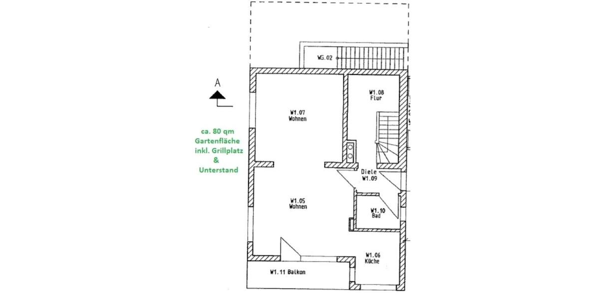 112m² Wohnhaus in Heiligenstadt zu vermieten Garten Wohnung Küche 3 zimmer